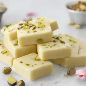 Assorted fresh Indian milk sweets including rasgulla, peda, and kalakand